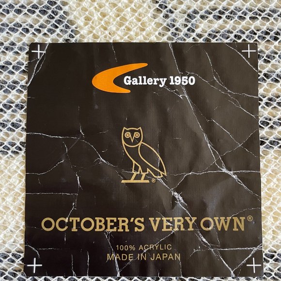 OVO Rug X Gallery 1950 OG Owl Carpet Mat October’s Very Own Black RARE - Picture 3 of 8